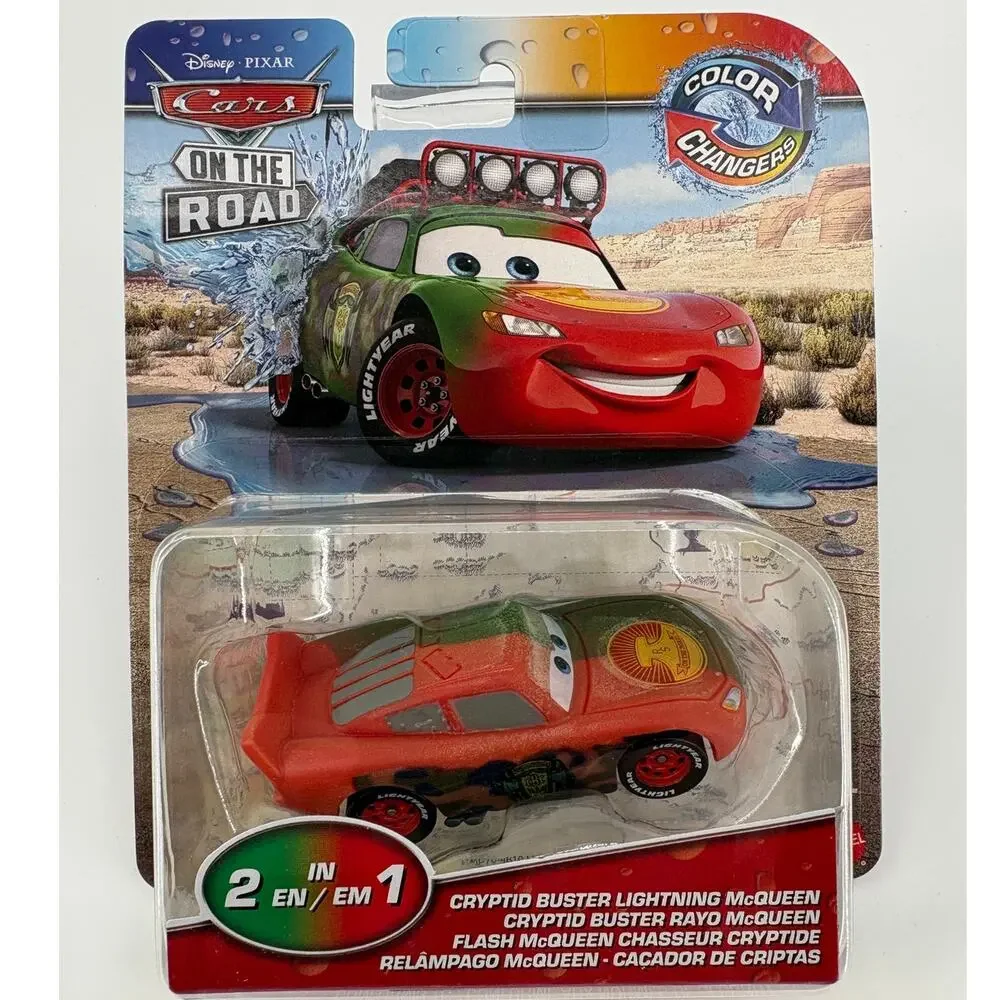 Disney Pixar CARS On the Road Color Changers Cryptid Buster Lightning McQueen